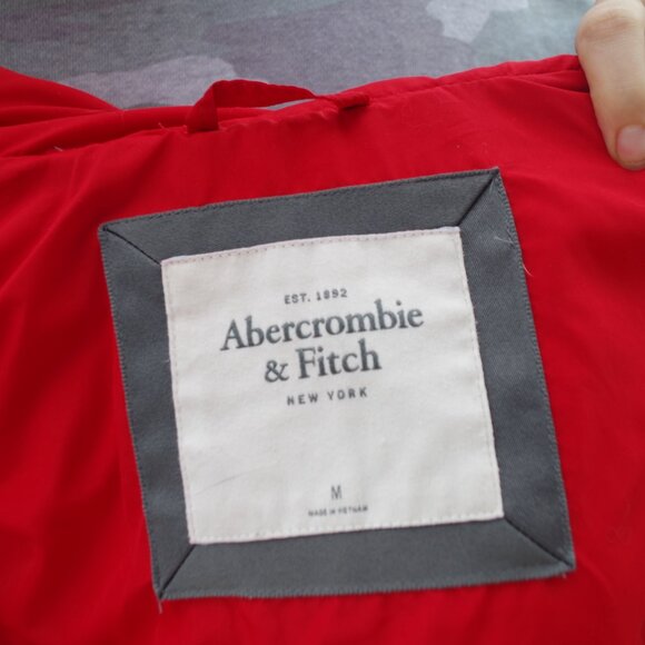 Ladies Red 80% Down Winter Jacket By Abercrombie & Fitch - Picture 8 of 8